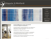 Tablet Screenshot of kaeppeler-wohlfardt.de